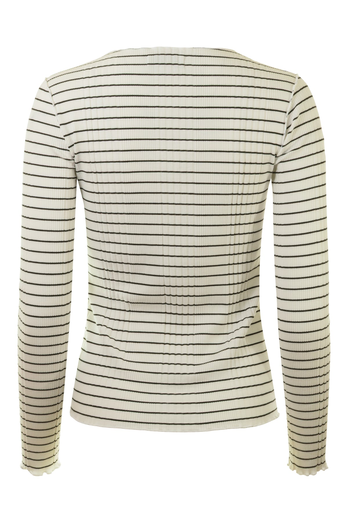 Michael Stars Kira Long Sleeve Merrow Top in Coconut Milk