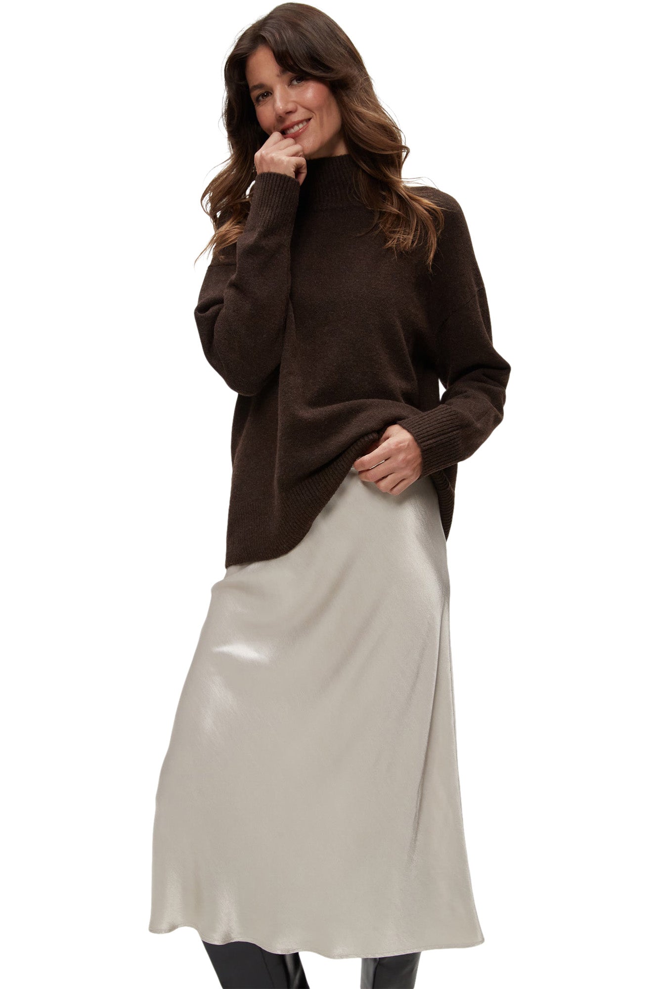 Michael Stars Leila Bias Midi Skirt