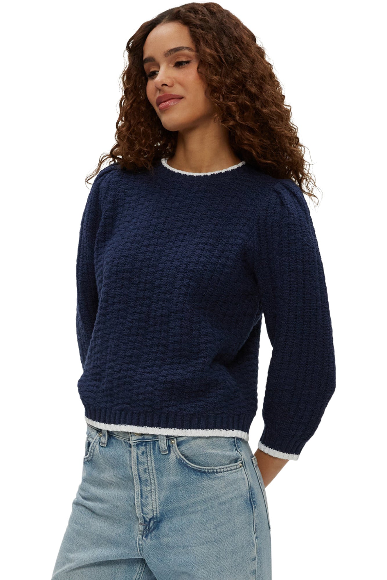 Michael Stars Leonora Puff Sleeve Sweater
in Nocturnal