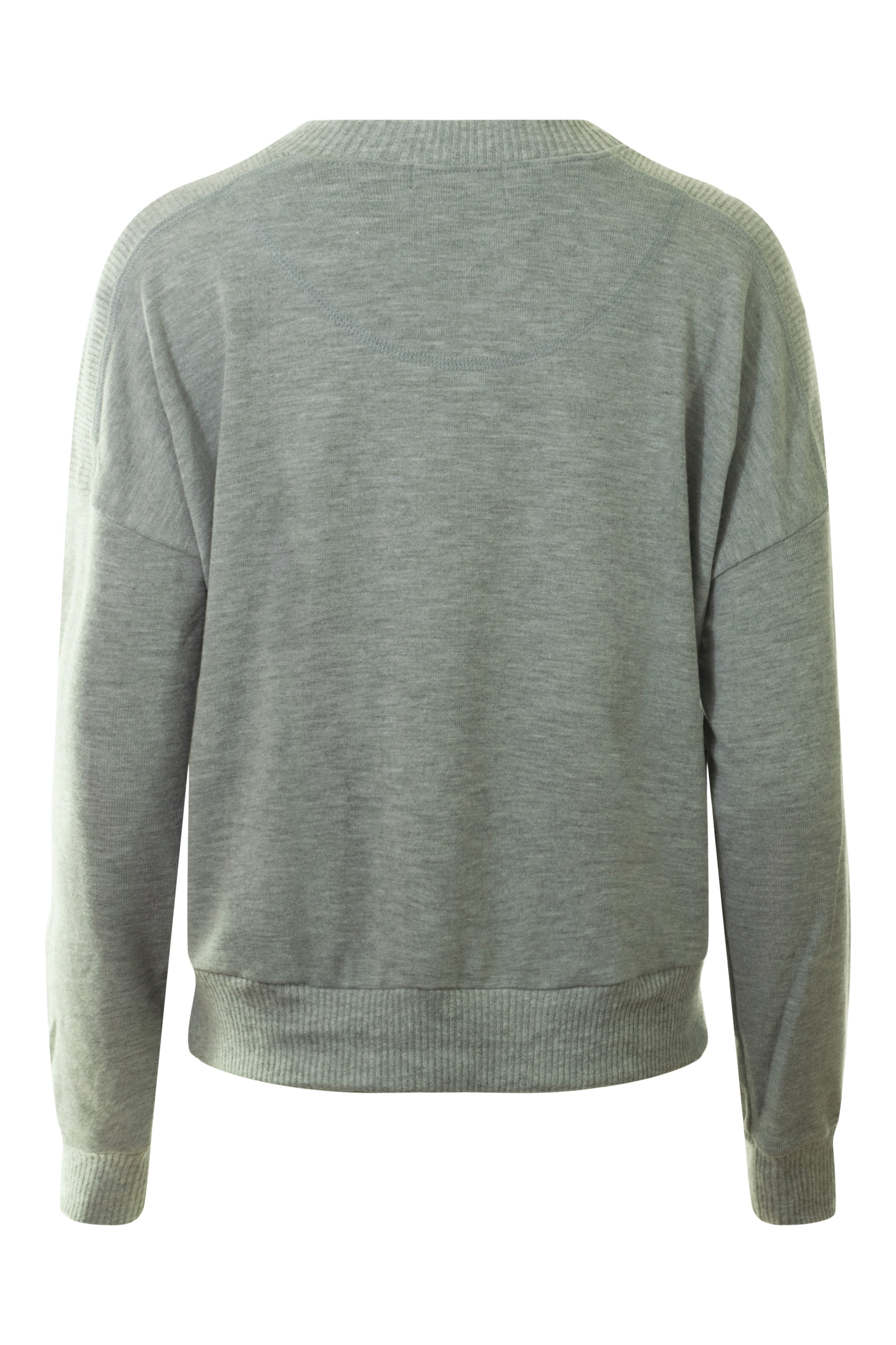 Michael Stars Marty Crewneck Pullover in Heather Grey