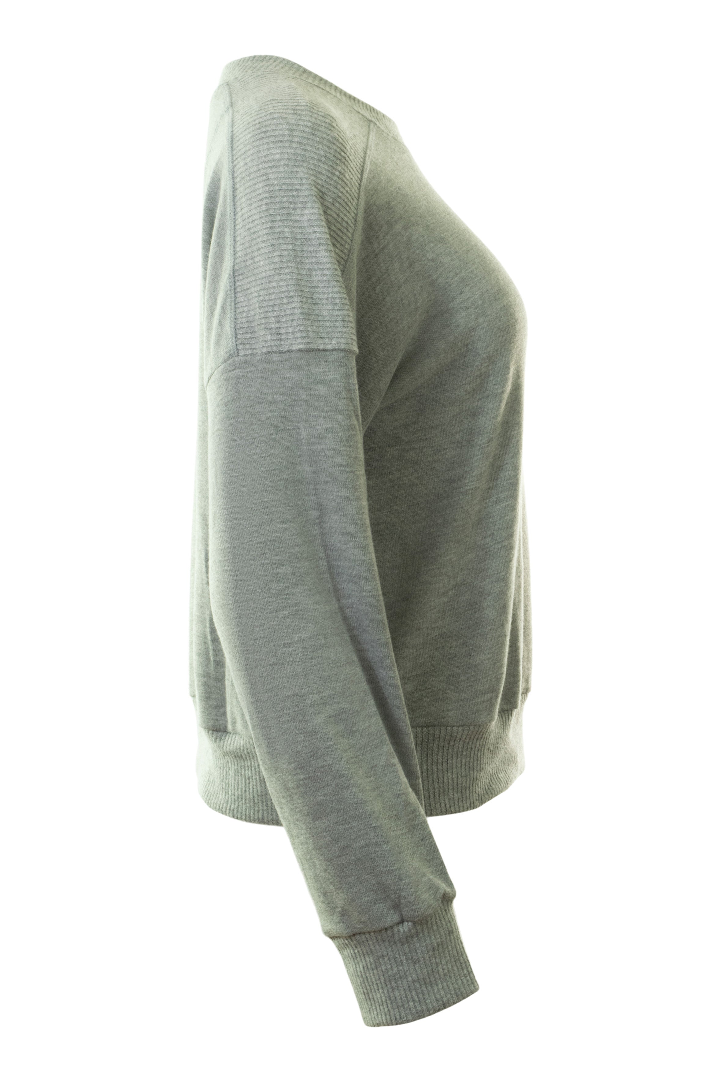 Michael Stars Marty Crewneck Pullover in Heather Grey
