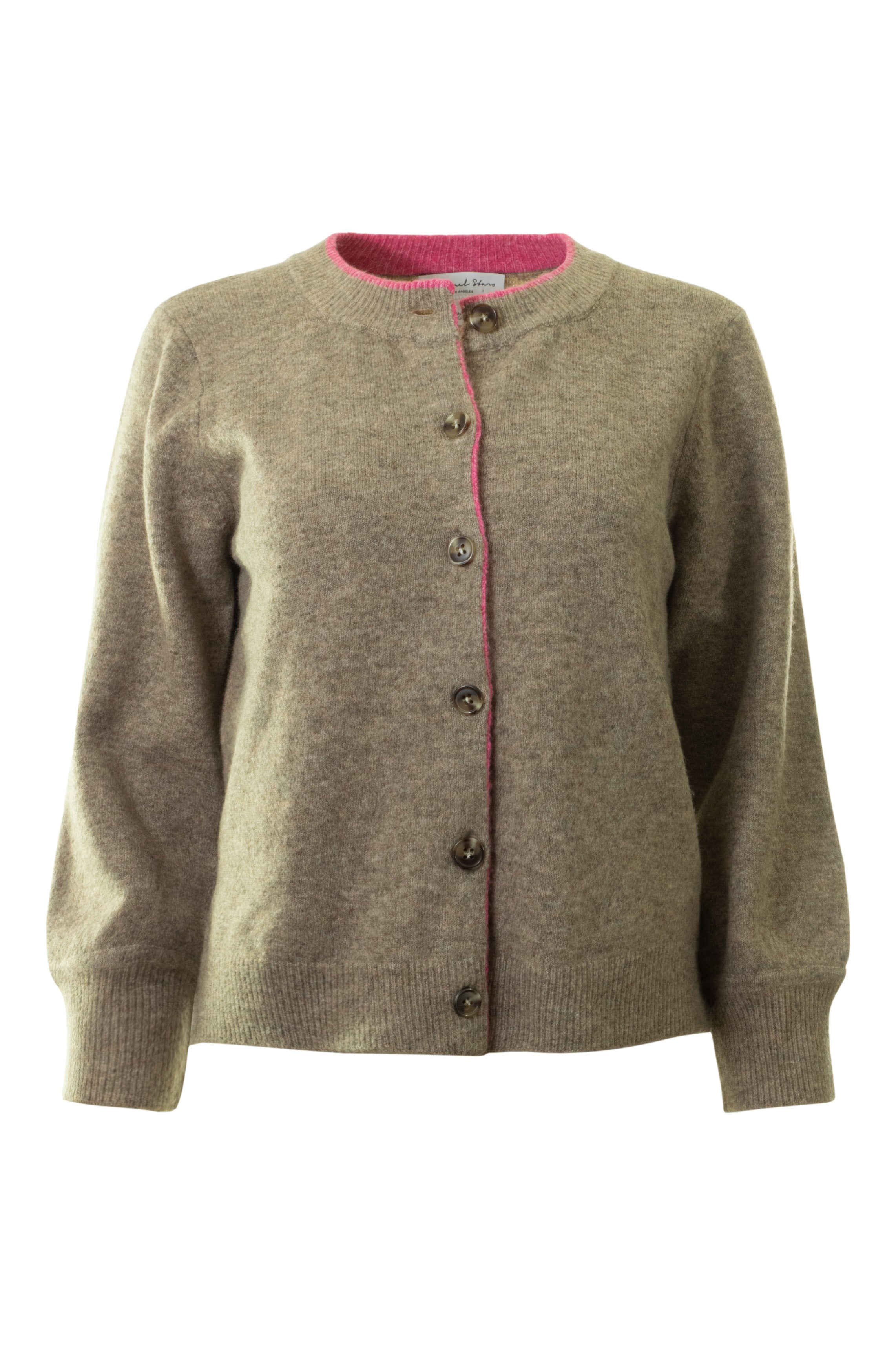 Michael Stars Parson Cardigan in Dark Oatmeal