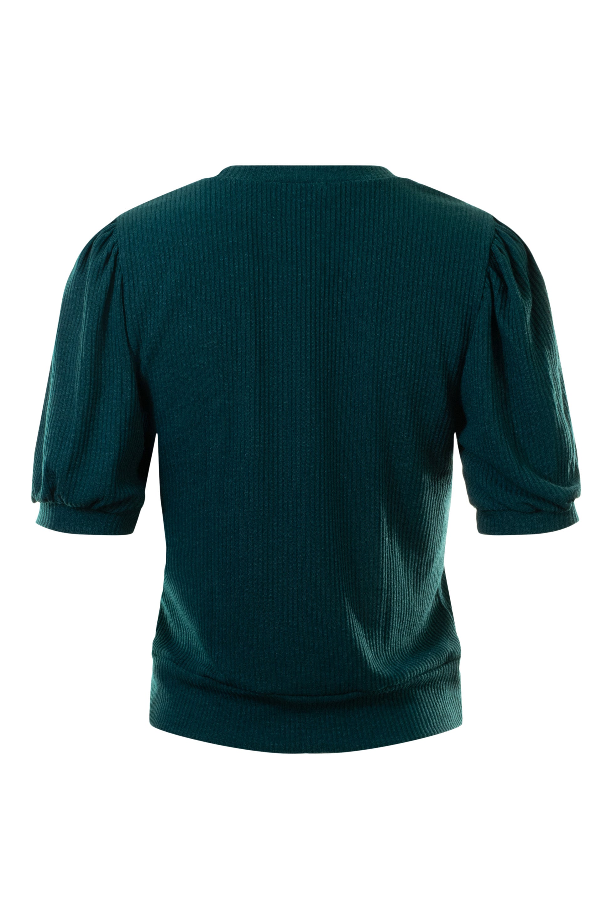 Michael Stars Quinn Puff Sleeve Ribbed Top