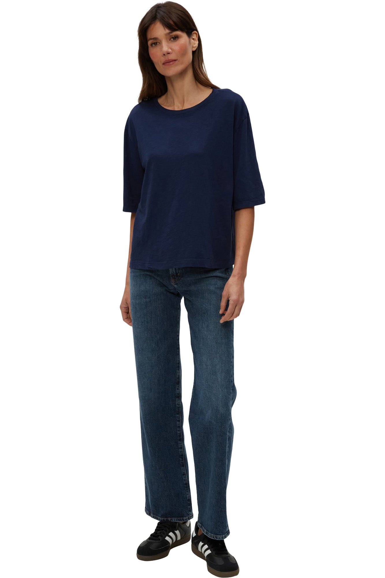 Michael Stars Reid Oversized Crew in Nocturnal