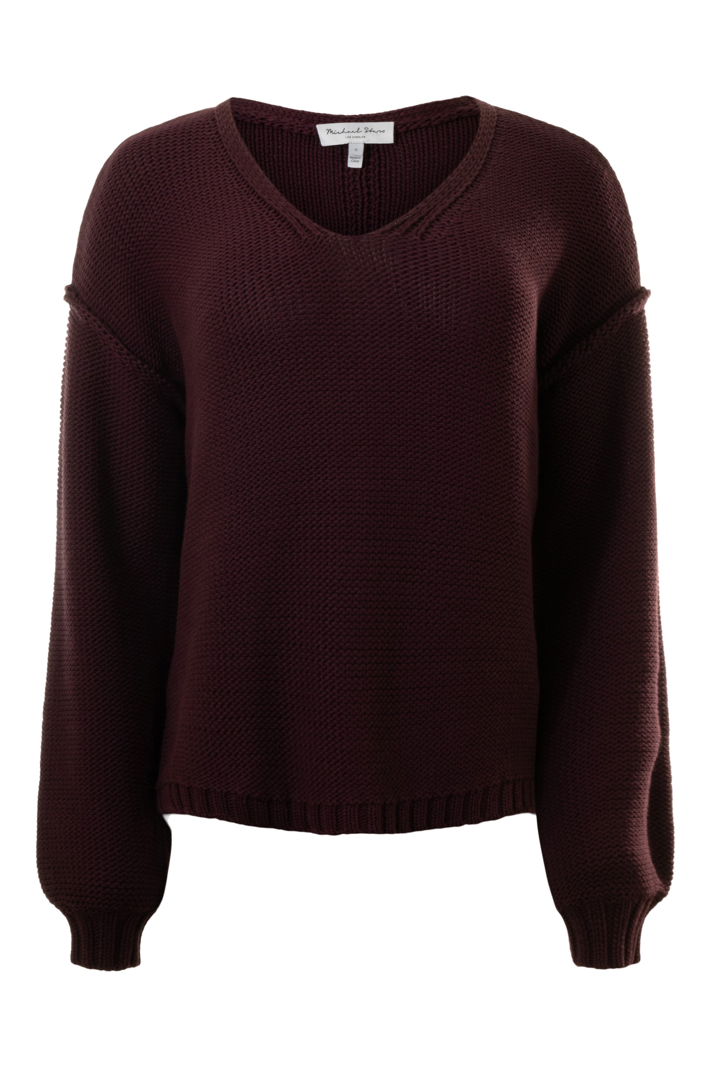 Michael Stars Kendra Relaxed Fit Sweater in Plum