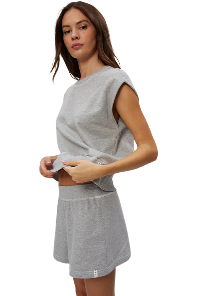 Michael Stars Shiloh Shorts in Heather Grey