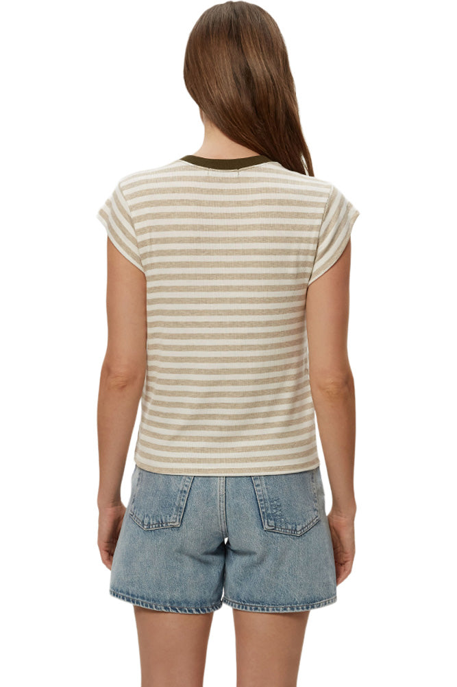 Michael Stars Tanya Power Shoulder Tee