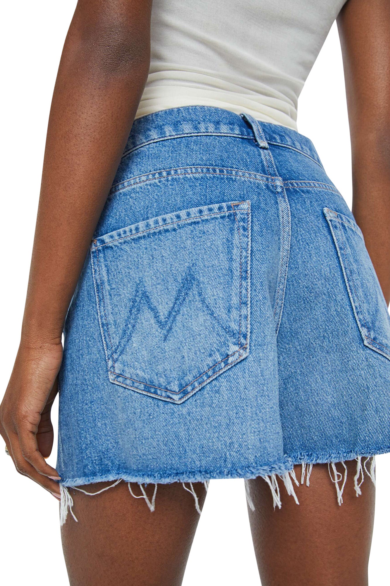 Mother Denim Main Course Fray Shorts in Chew Toy