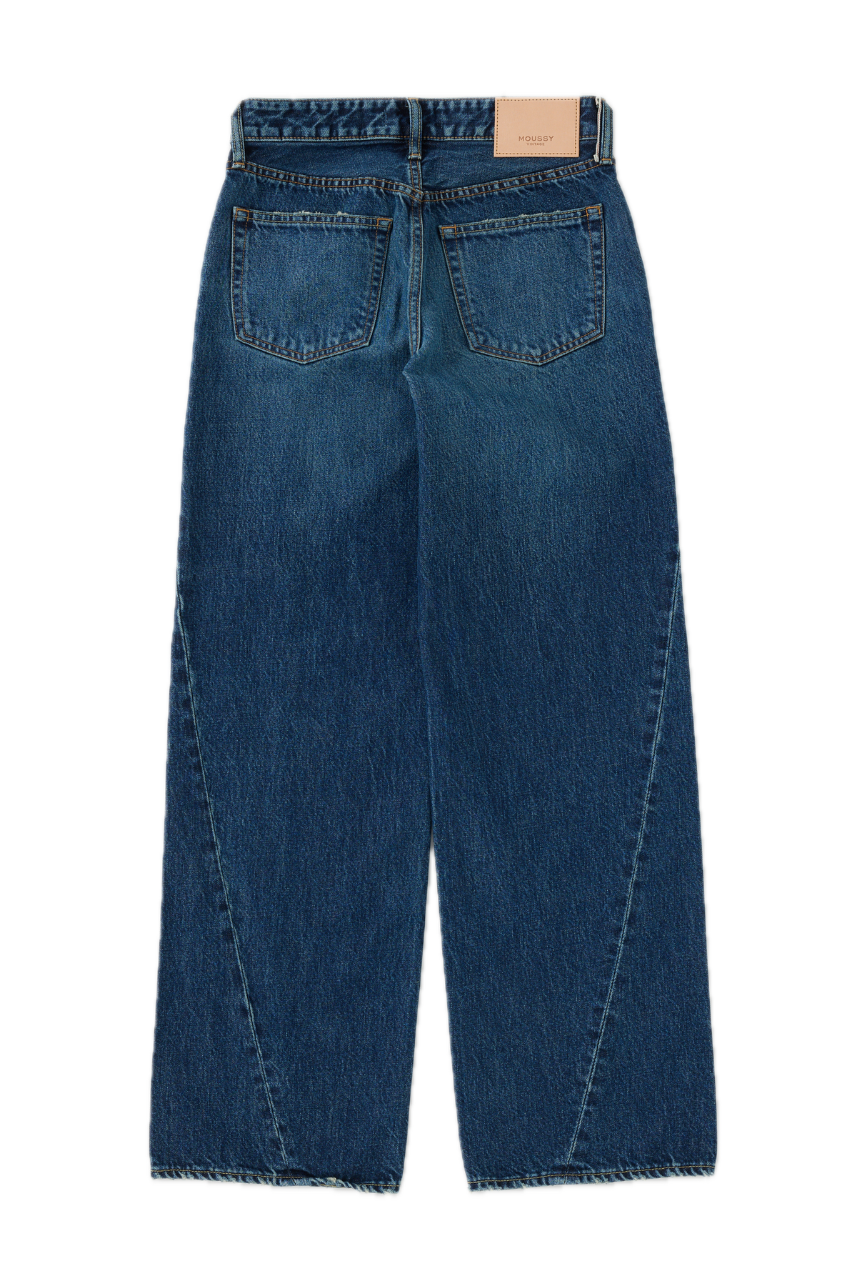 Moussy Denim Atlantic Straight Low in Dark Blue