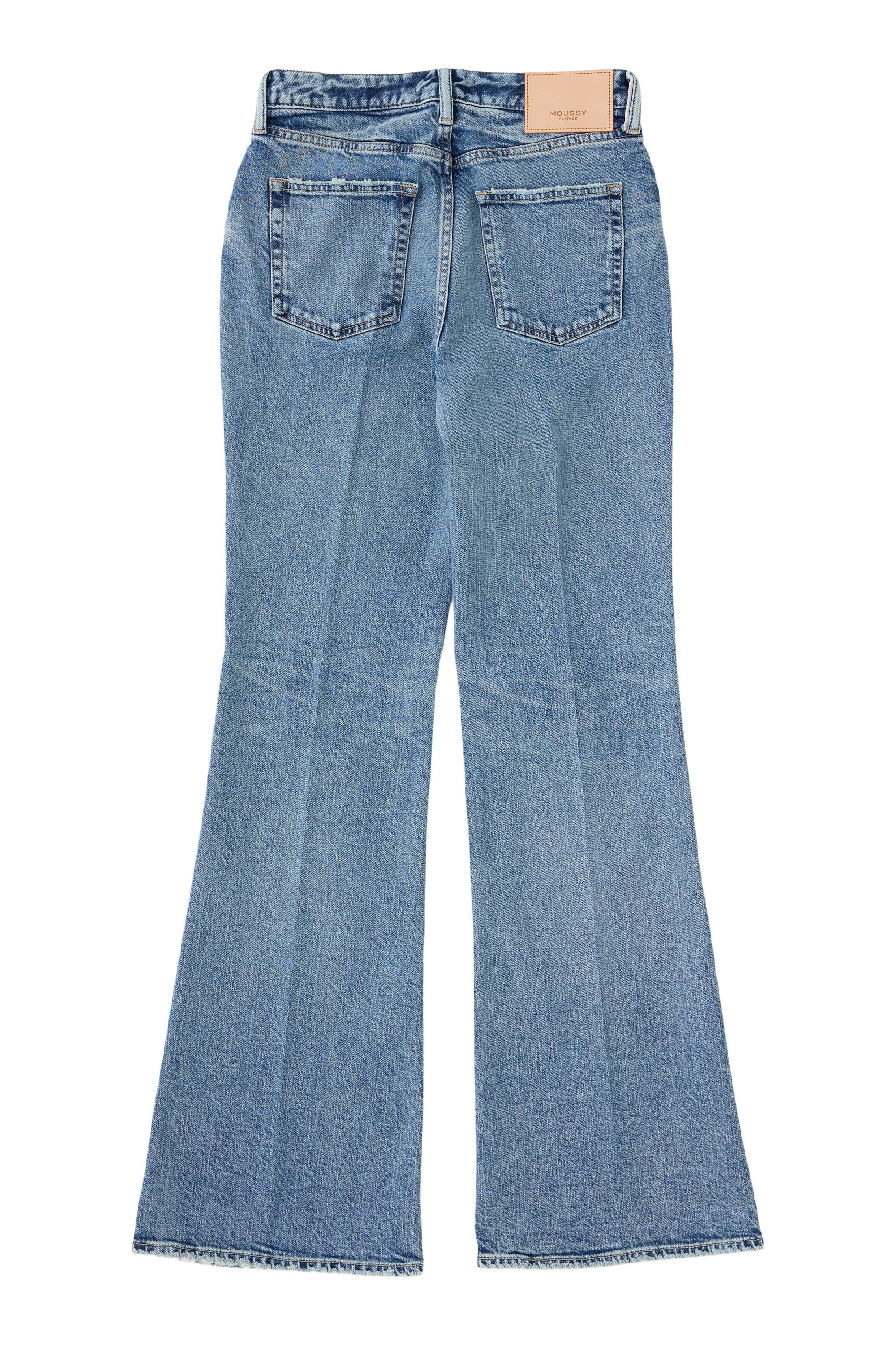 Moussy Denim Attleboro 70s Flare Jean in Light Blue