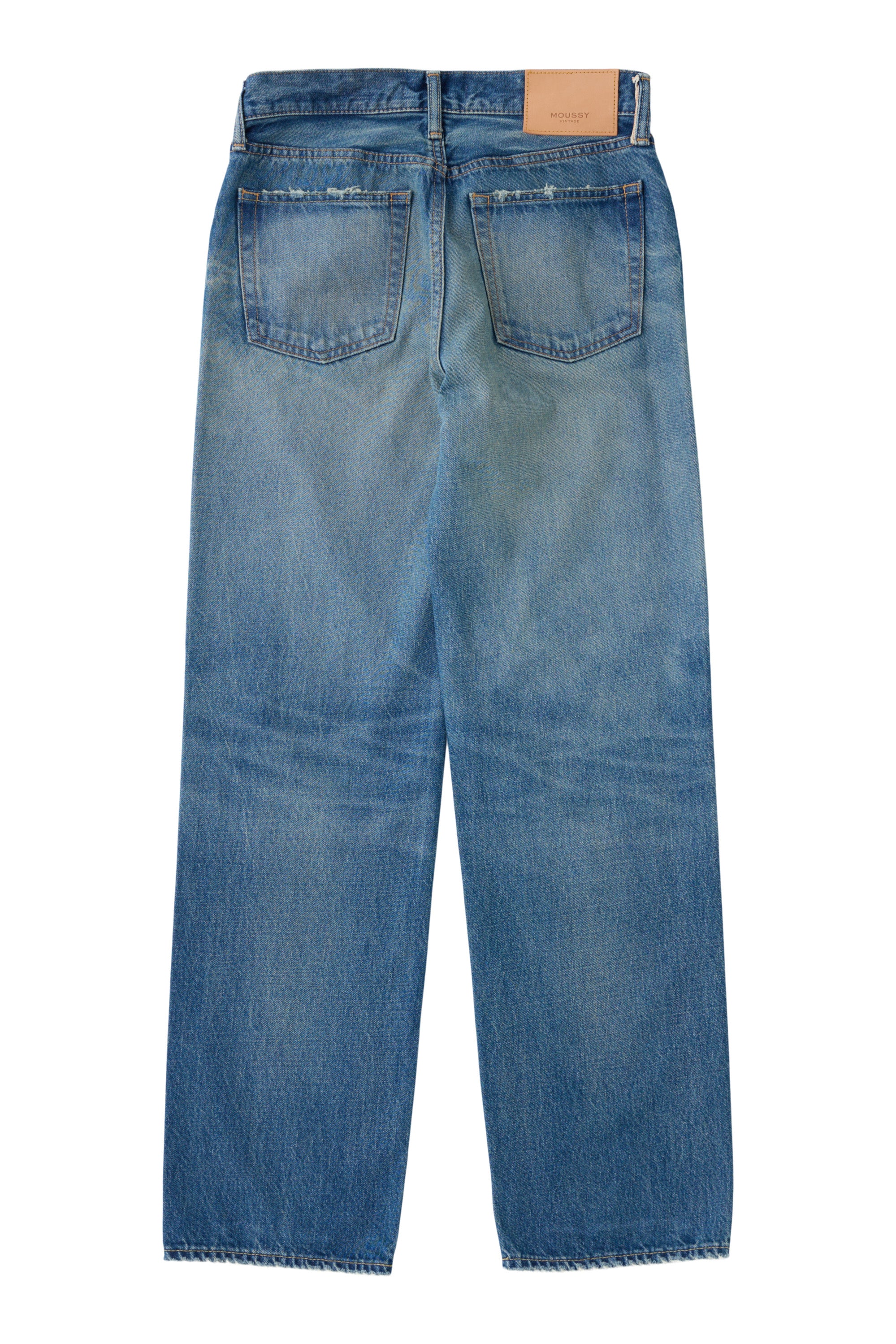 Moussy Denim Bethpage Straight Jeans in Blue