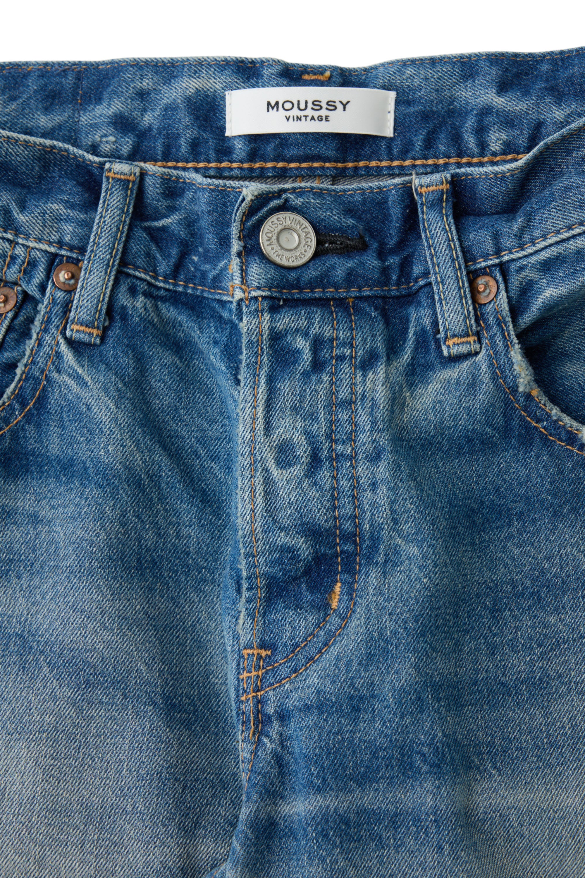 Moussy Denim Bethpage Straight Jeans in Blue