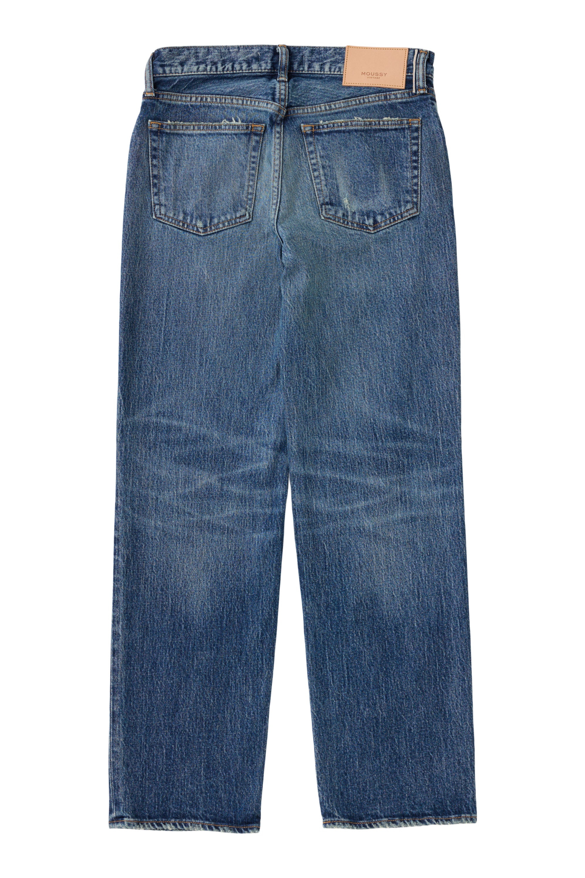 Moussy Denim Cedarhurst Straight Jeans in Blue