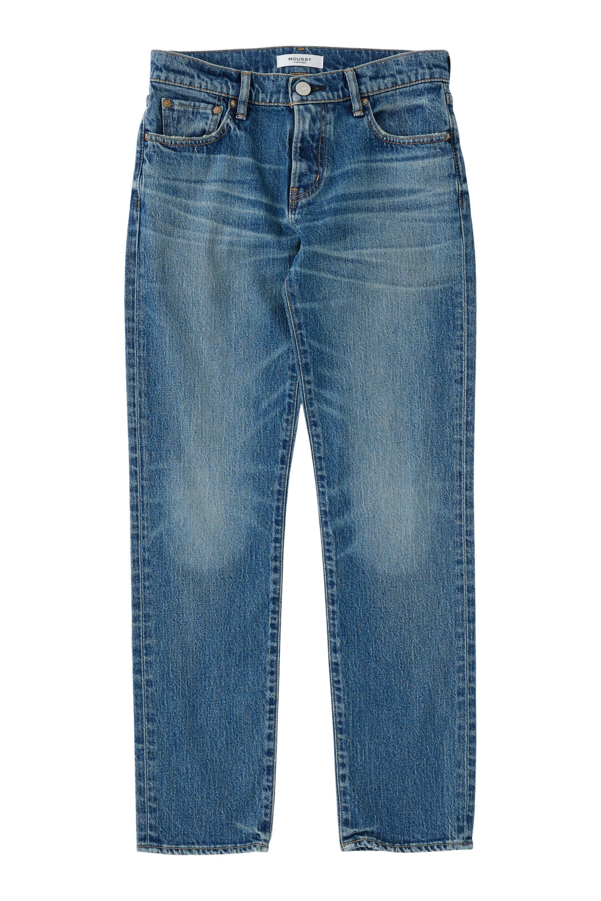 Moussy Denim Fleet Slim Straight in Blue