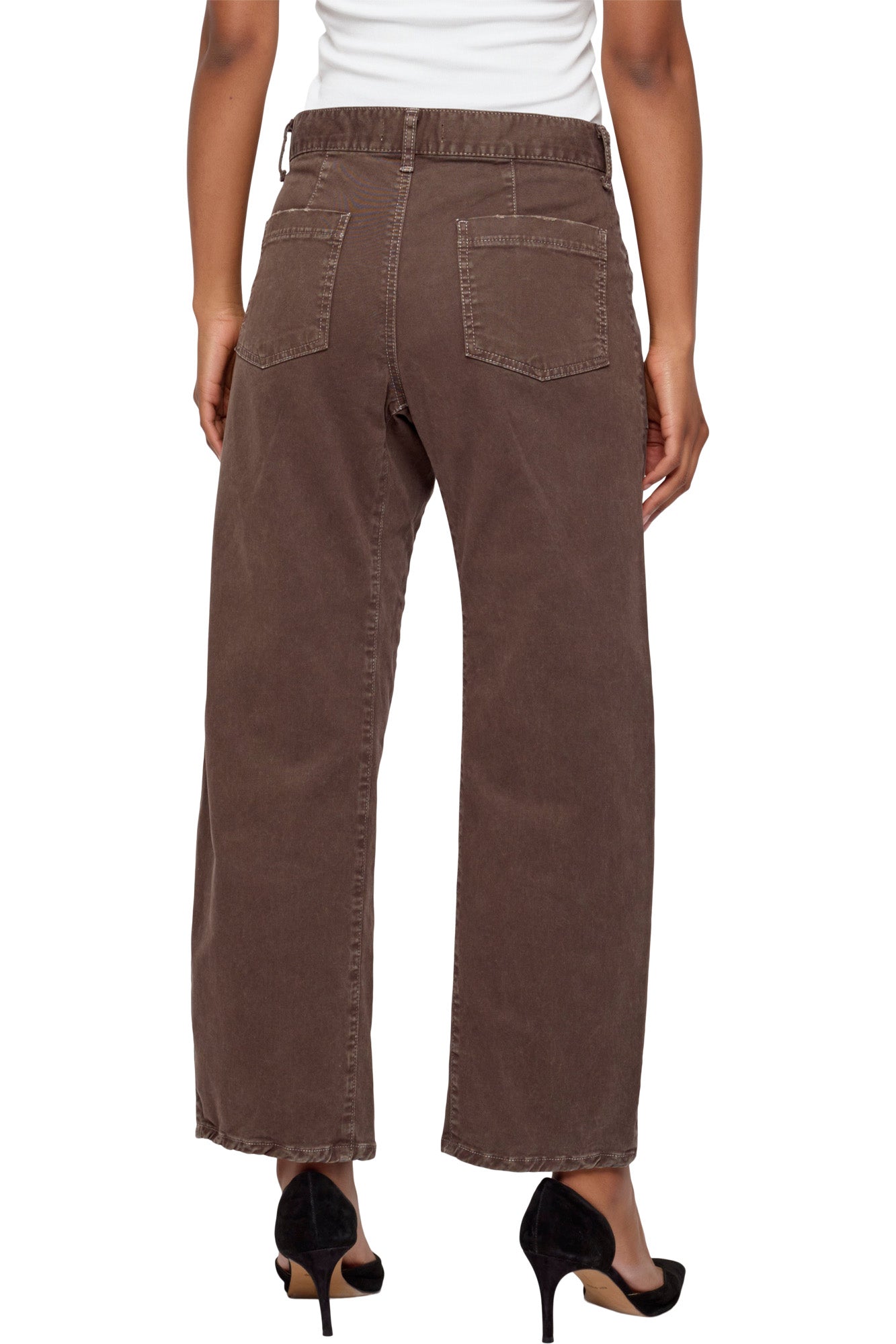 Moussy Denim Gusset Cargo - Pomonok in Brown