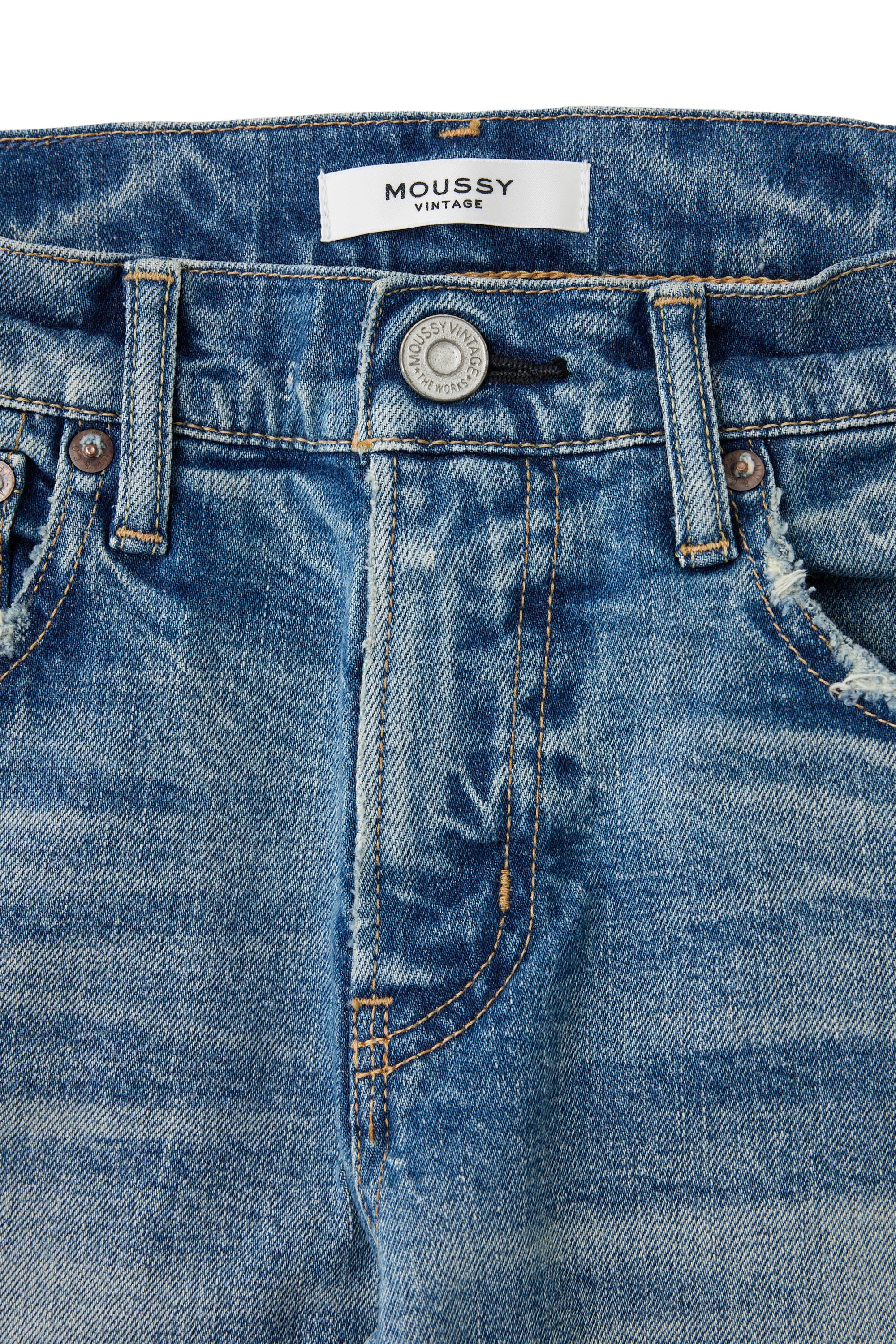 Moussy Denim Hawthhorne Skinny Jeans in Light Blue