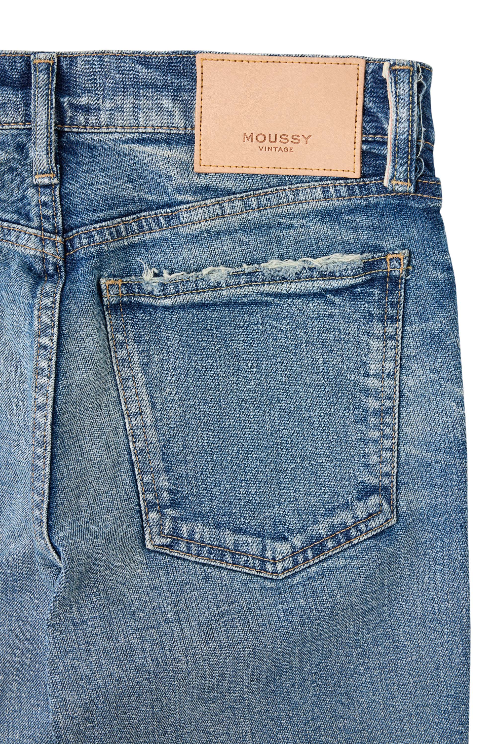 Moussy Denim Hawthhorne Skinny Jeans in Light Blue