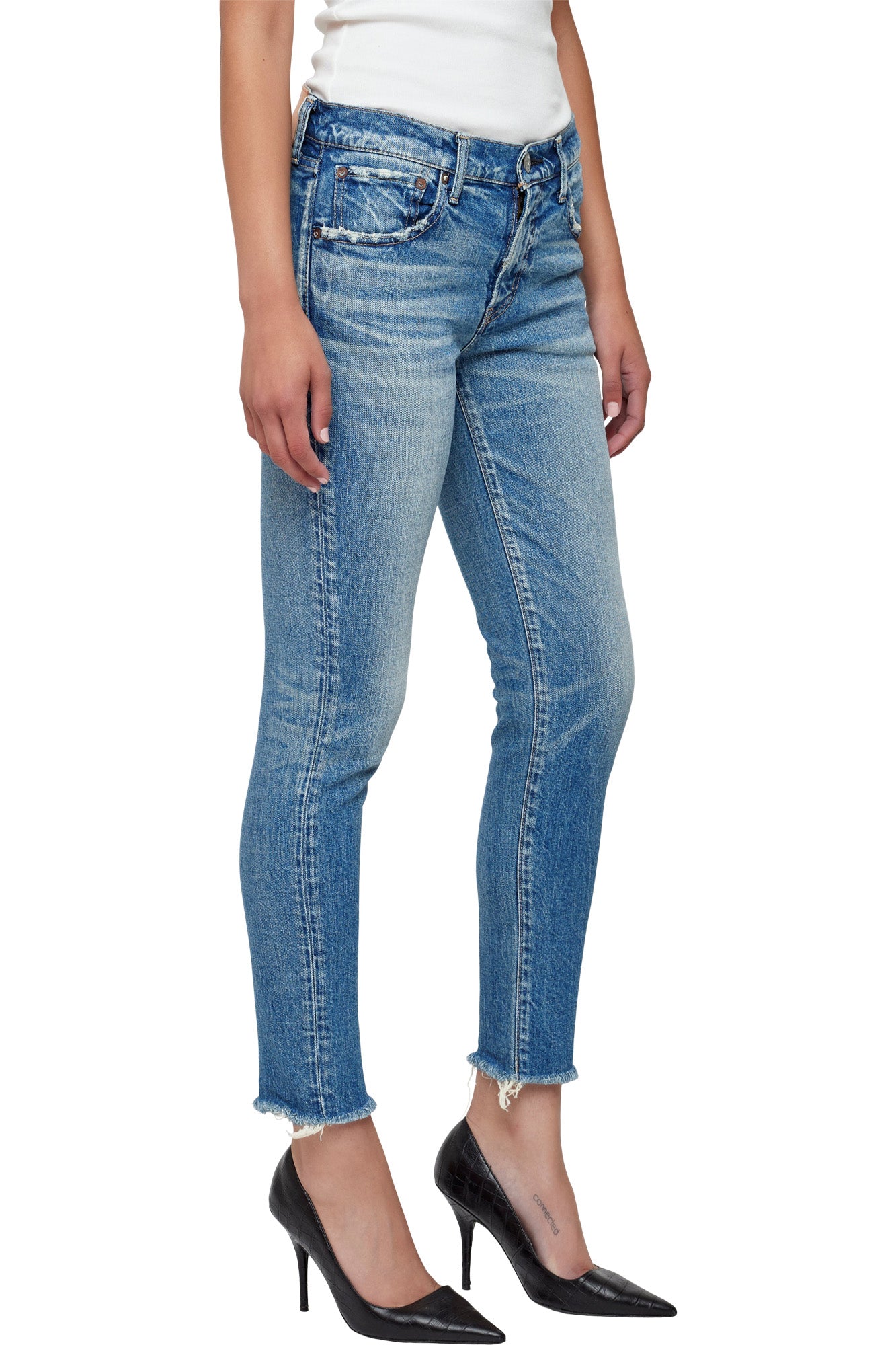 Moussy Denim Hawthhorne Skinny Jeans in Light Blue