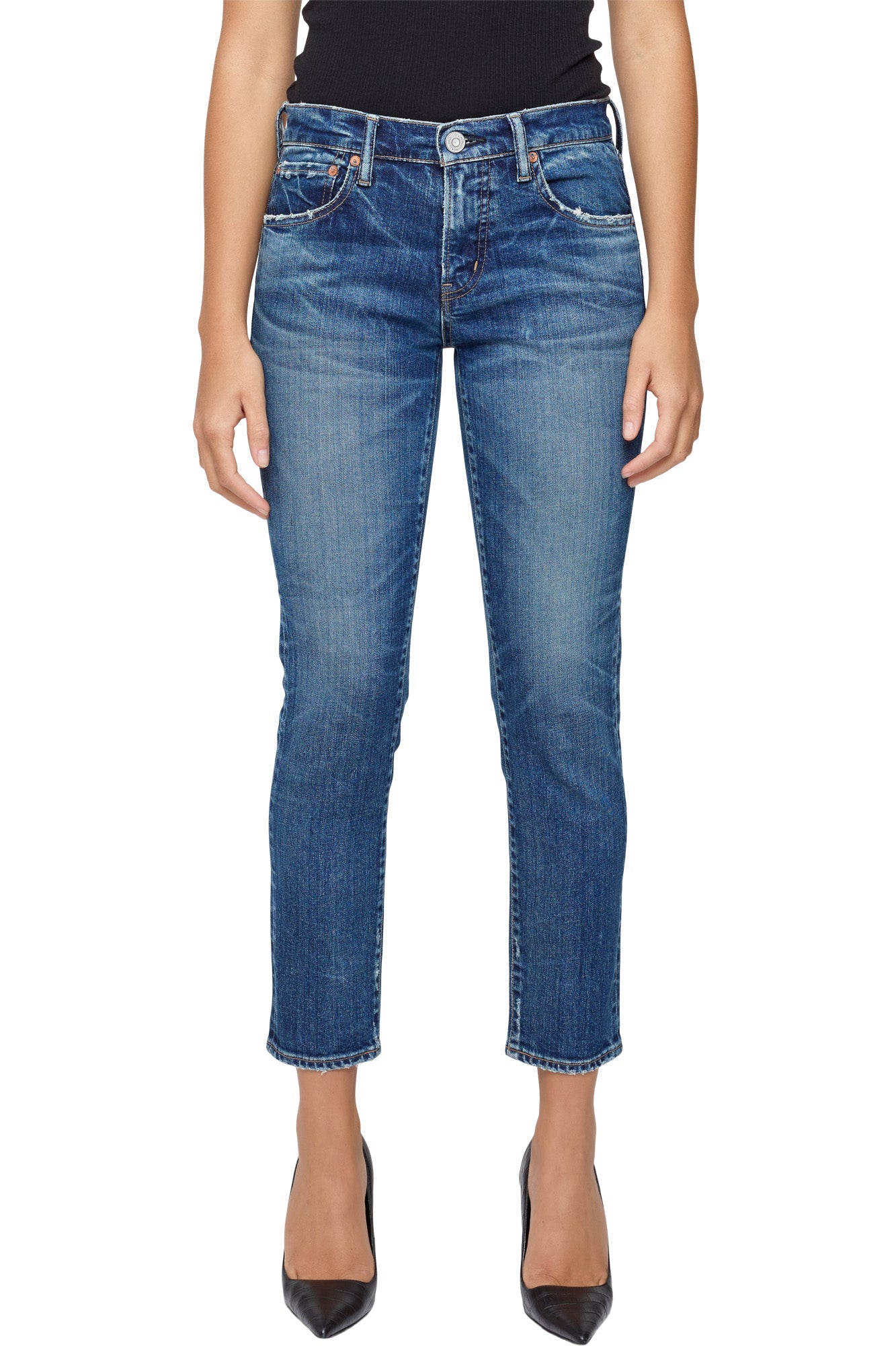Moussy Denim Holliston Skinny in Blue