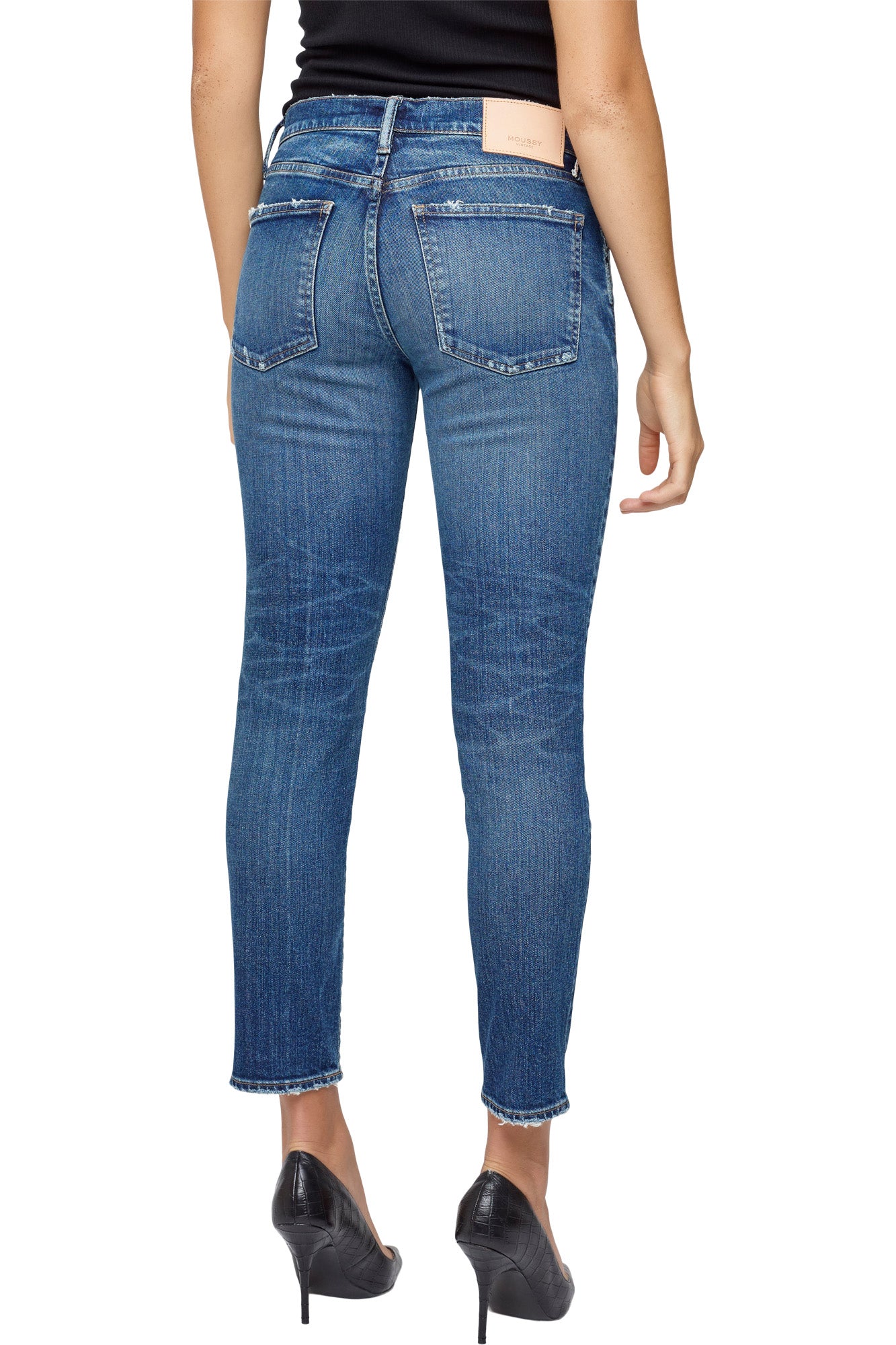 Moussy Denim Holliston Skinny in Blue