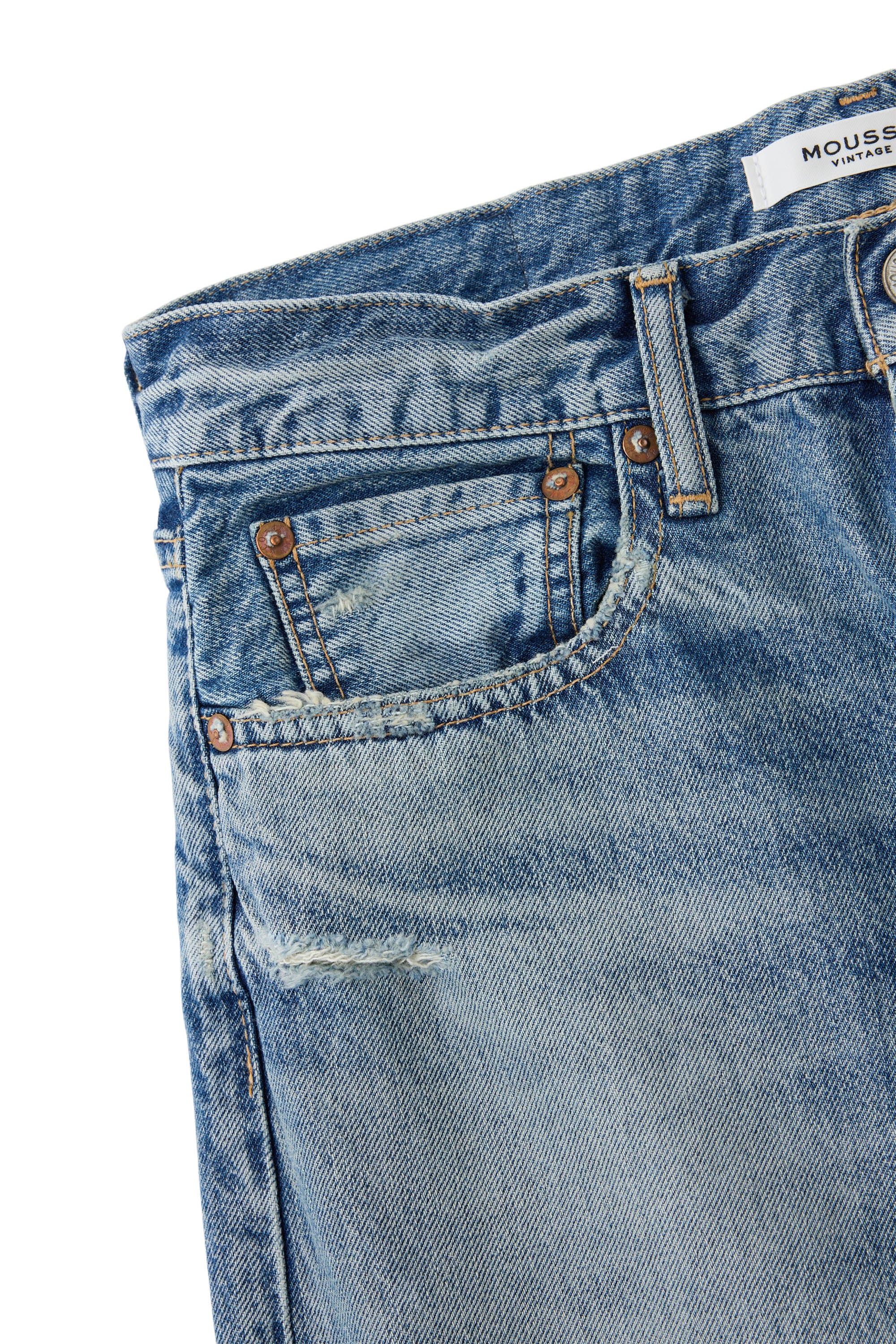 Moussy Denim Kossuth Boys Pants in Light Blue