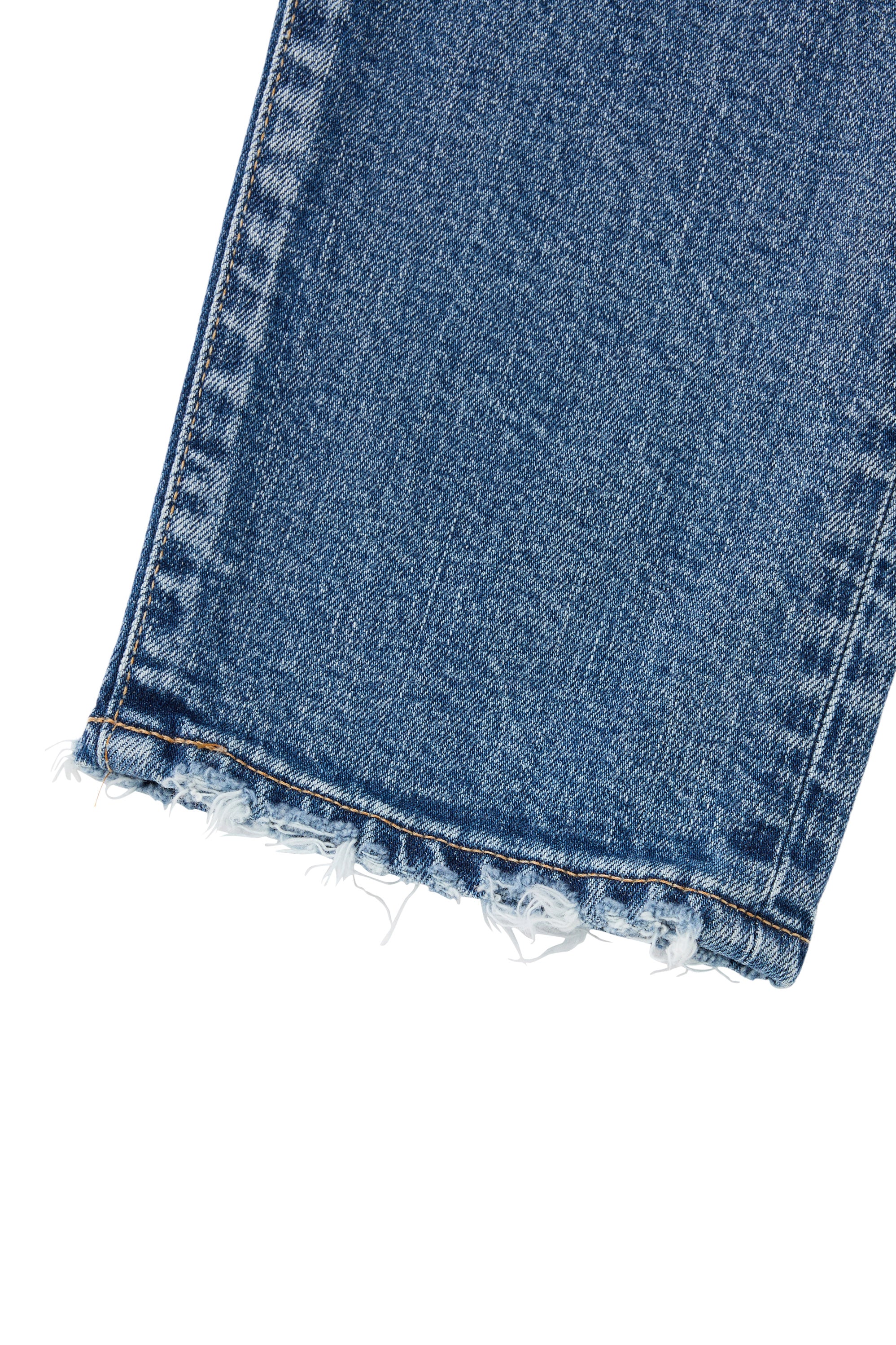 Moussy Denim Linden Slim Straight Jeans in Light Blue