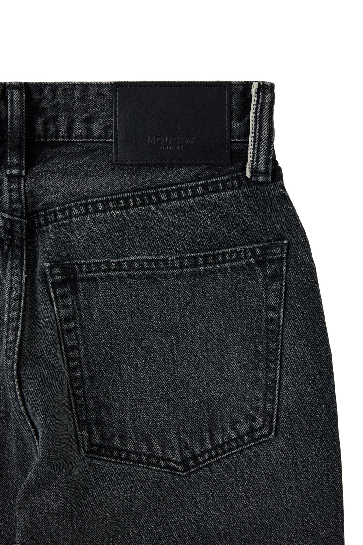 Moussy Denim Remake Flare - Redhook in Light Black