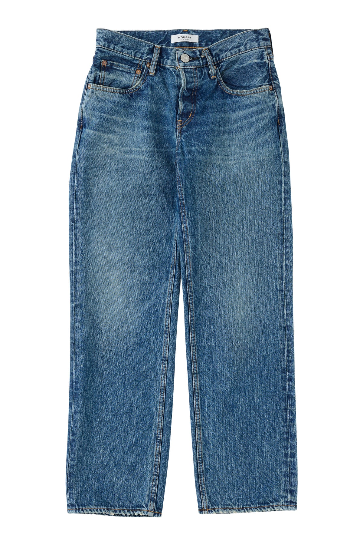 Moussy Denim Straight Low - Clinton in Blue