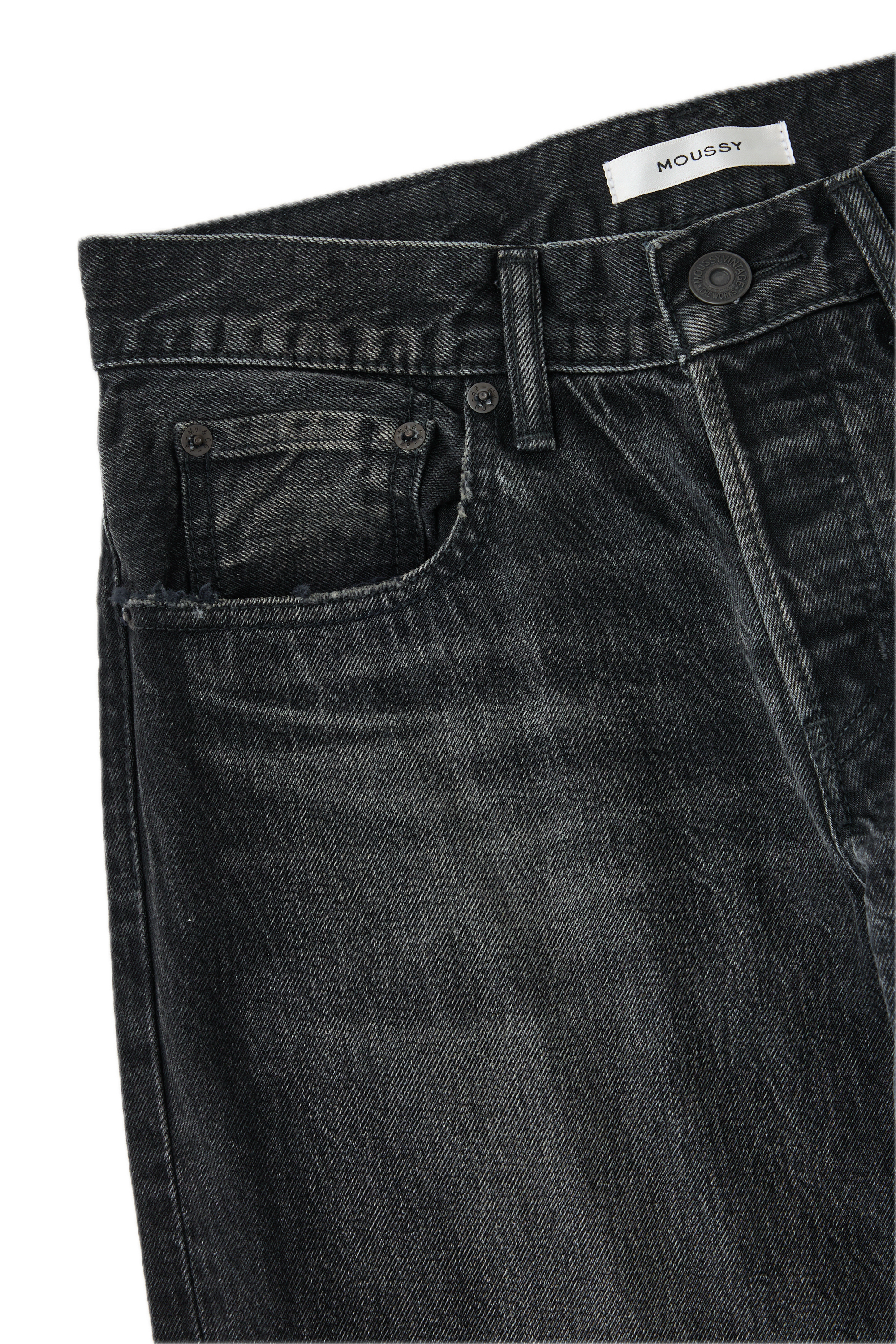 Moussy Denim Glencoe Low Rise in Black
