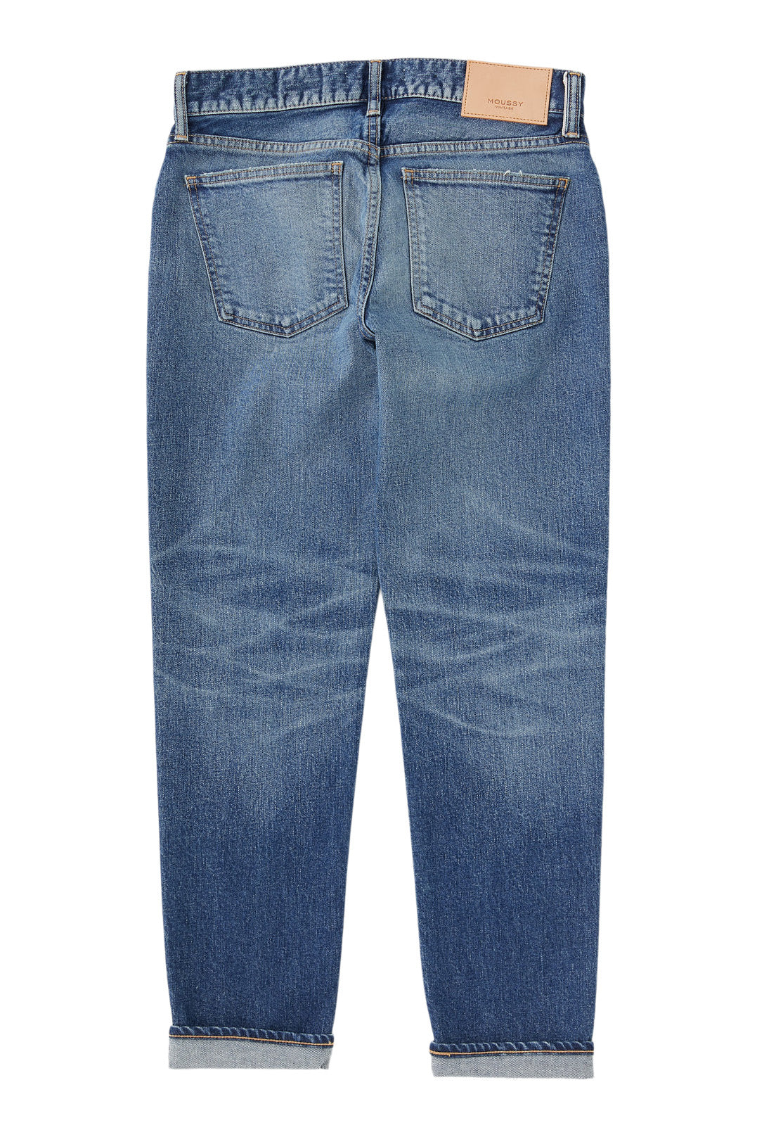 Moussy Denim Saddlebrook Tapered Jeans in Blue