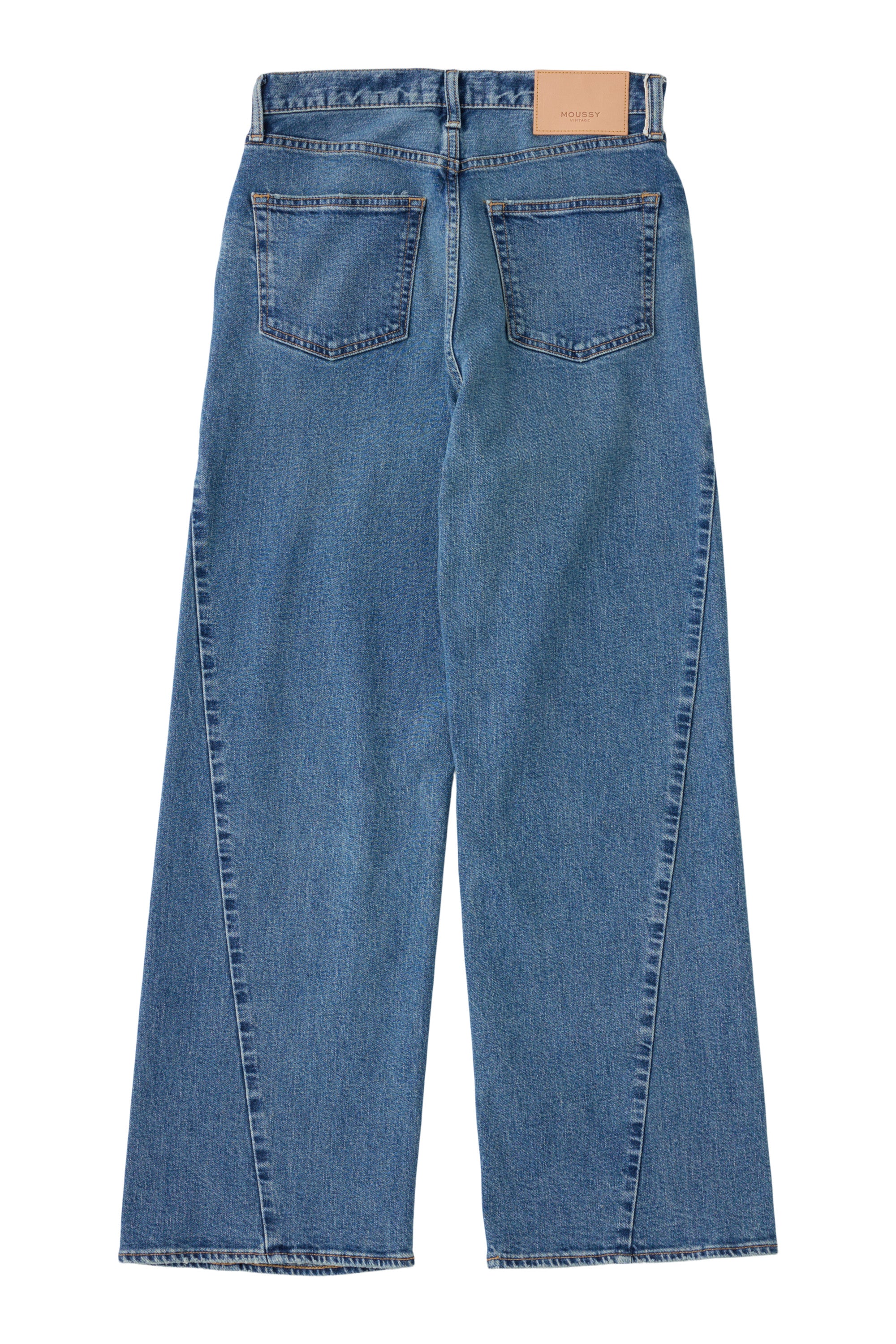 Moussy Denim Salisbury Wide Leg Jeans in Blue