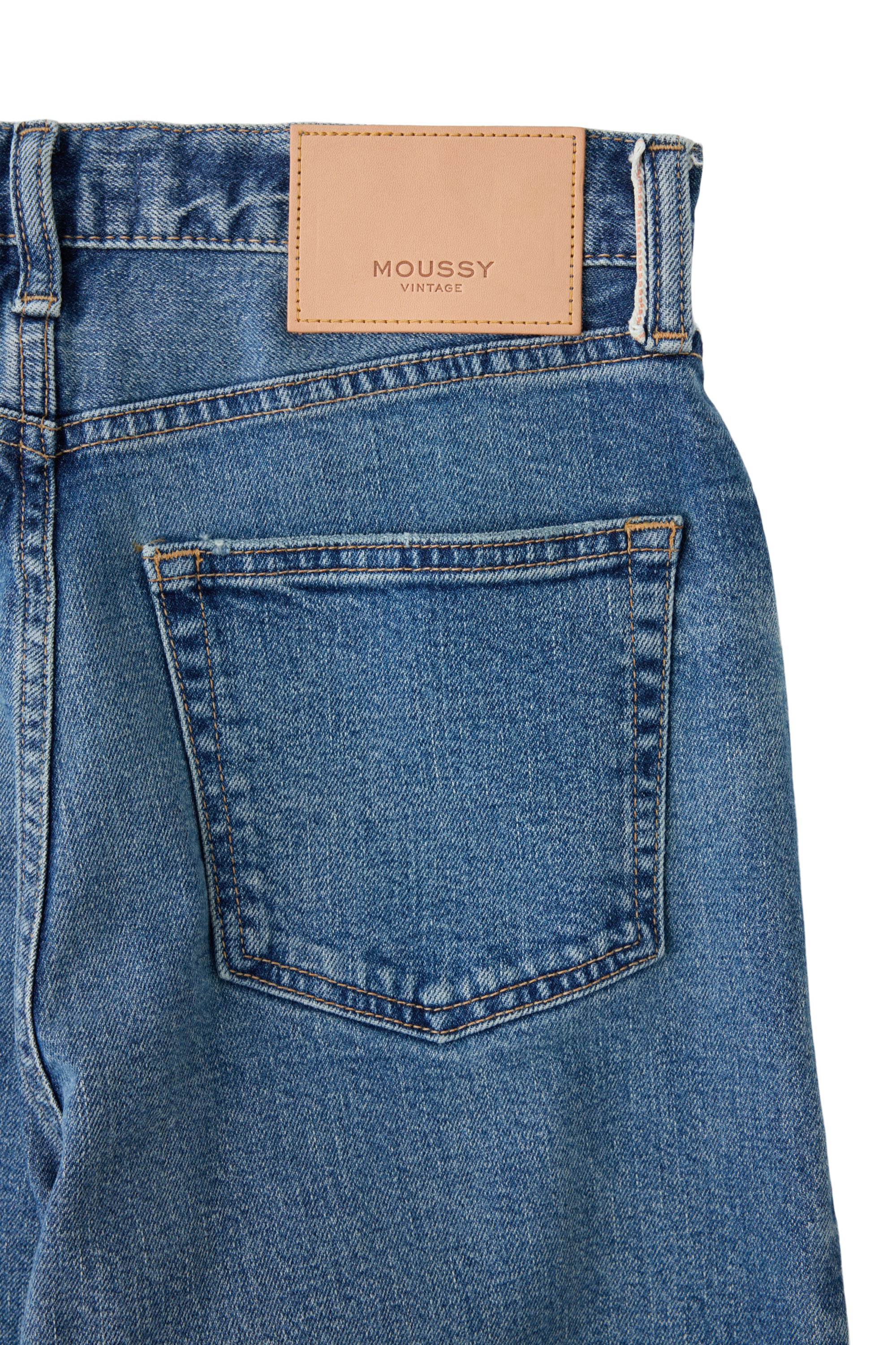 Moussy Denim Salisbury Wide Leg Jeans in Blue