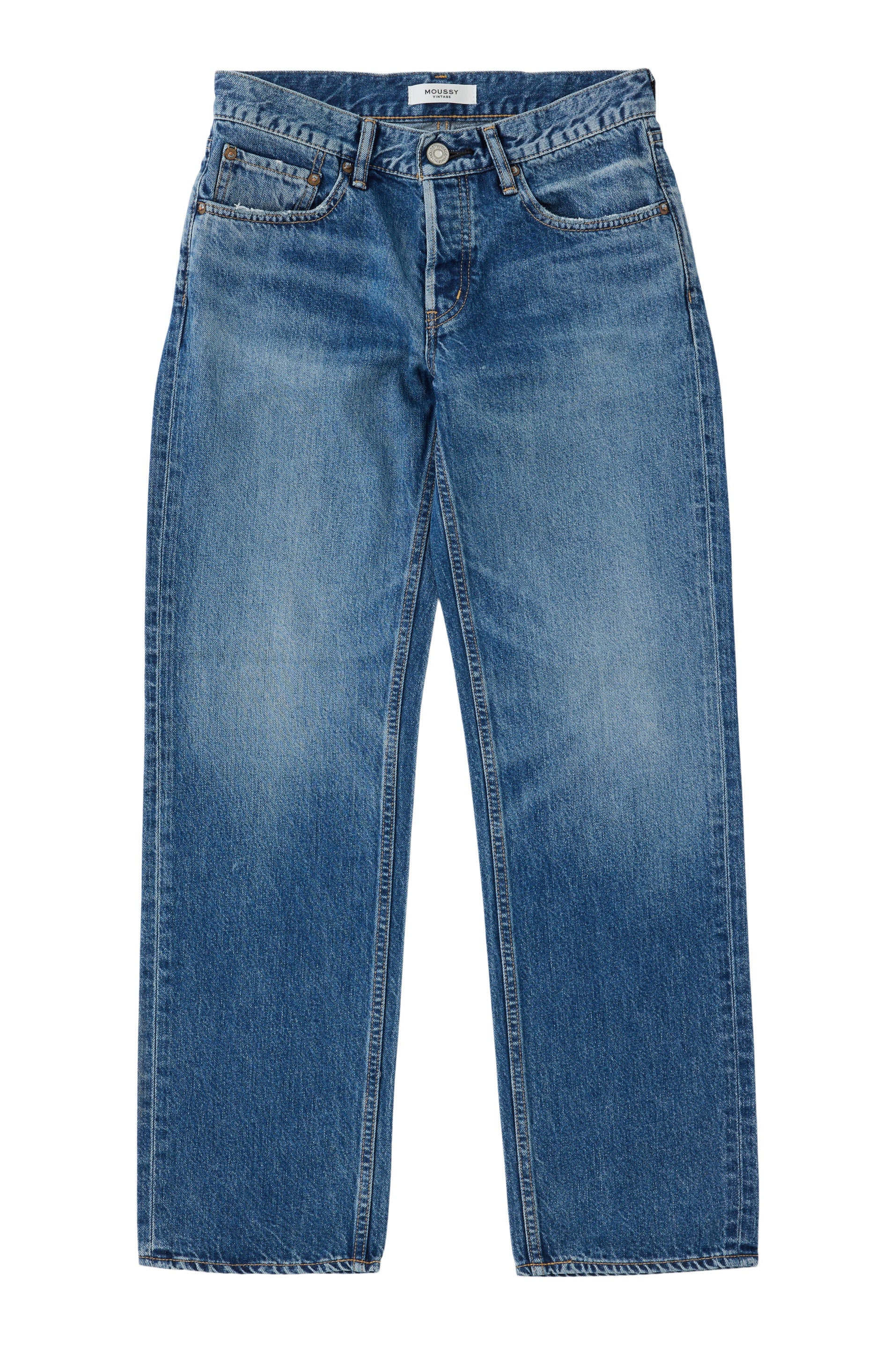 Moussy Denim Straight Low - Wheeling in Blue