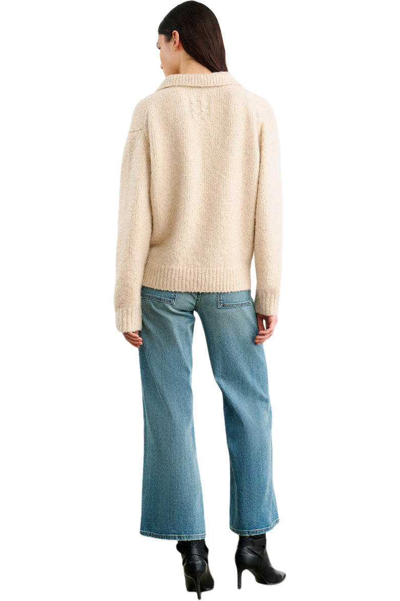 Nili Lotan Callen Sweater in Beige Melange