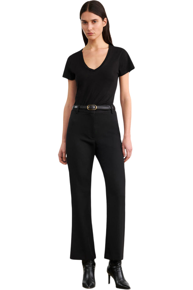 Nili Lotan Cropped Corette Pant in Black