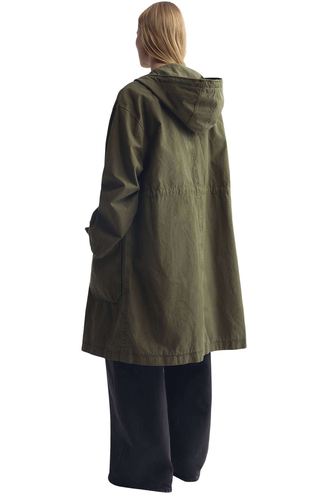 Nili Lotan Delmar Cotton Parka in Dark Laurel
