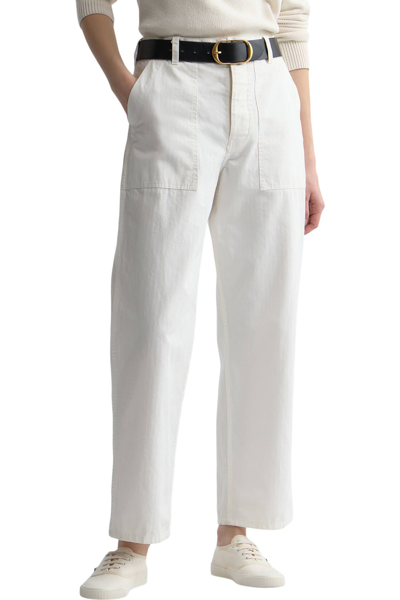 Nili Lotan Earl Pant in Vintage Cream