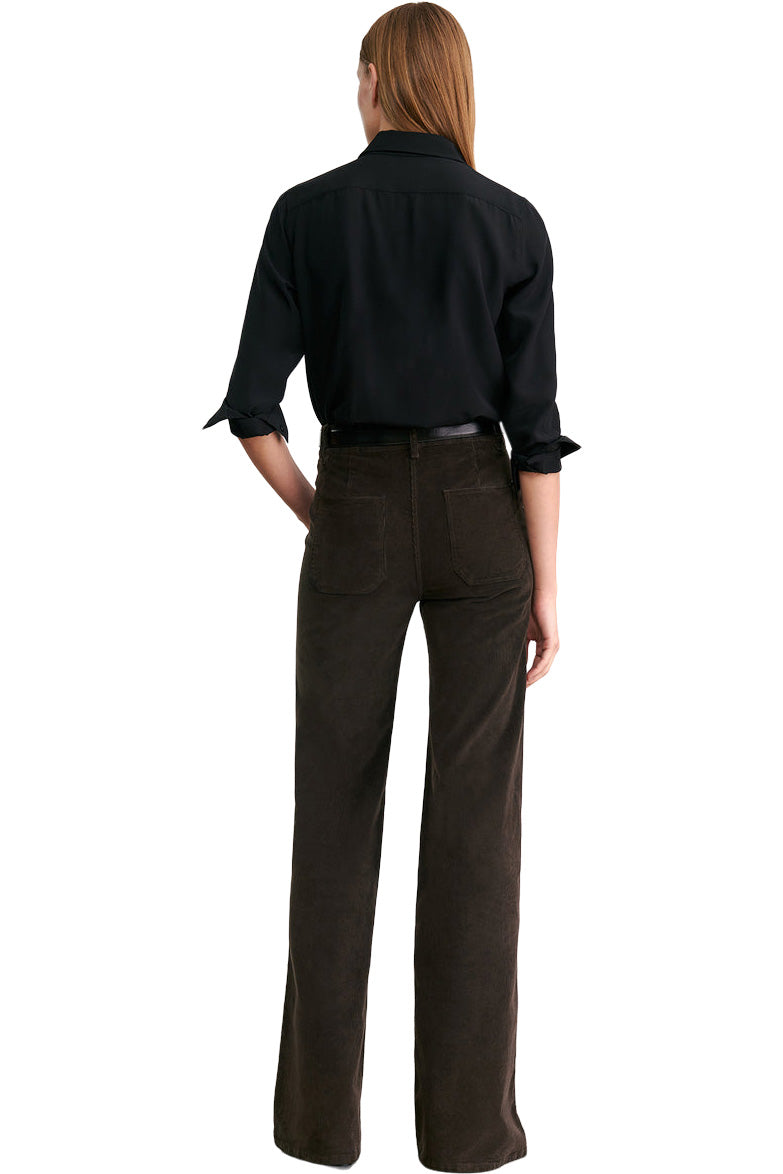 Nili Lotan Florence Pant in Chocolate Brown