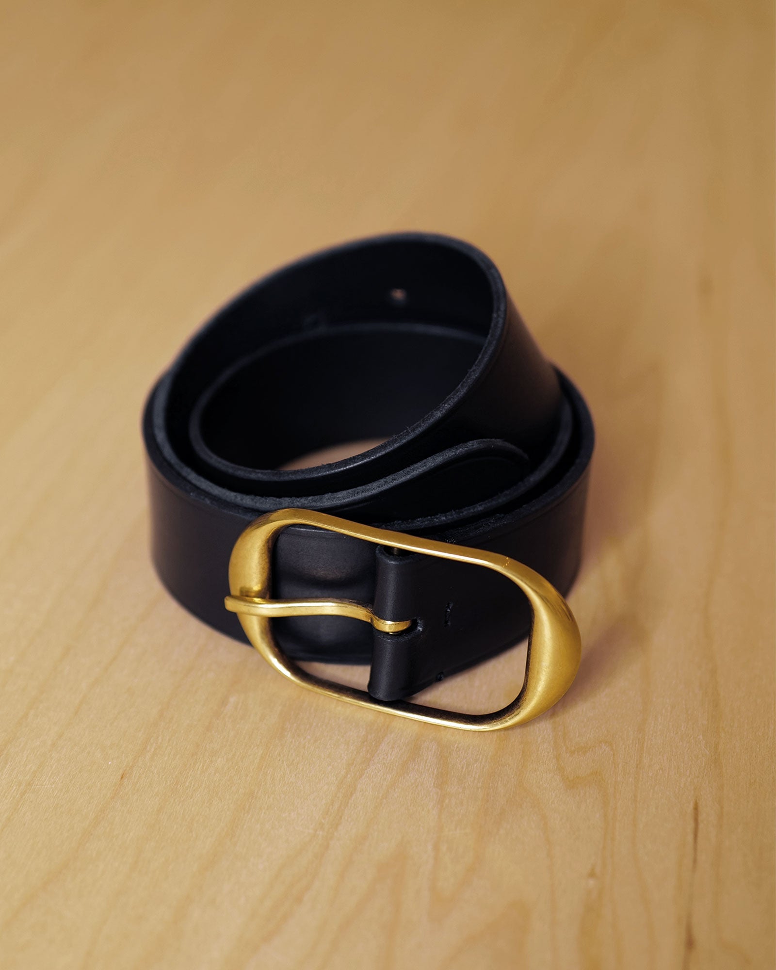 Nili Lotan Nili's Belt in Black with Antique Brass