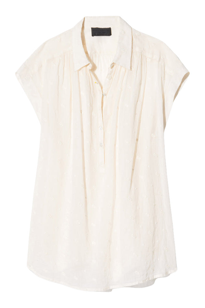 Nili Lotan Normandy Blouse in Ivory