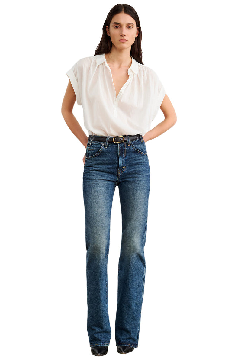 Nili Lotan Normandy Blouse in Ivory