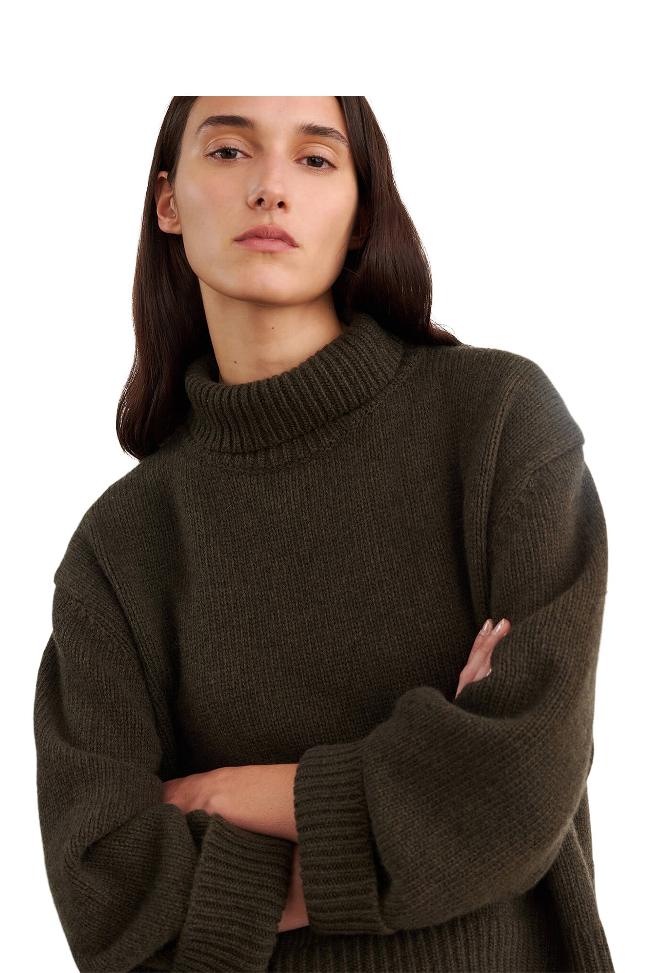 Nili Lotan Omaira Sweater in Dark Pine