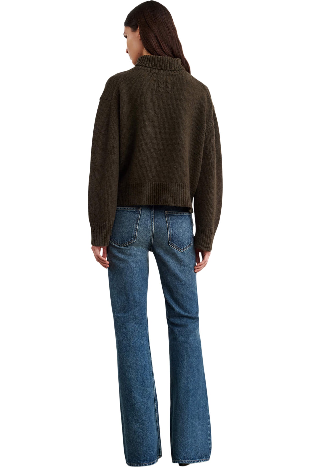 Nili Lotan Omaira Sweater in Dark Pine