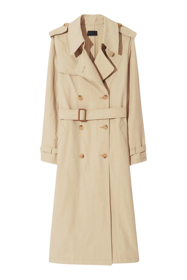 Nili Lotan Tanner Trench Coat in Khaki