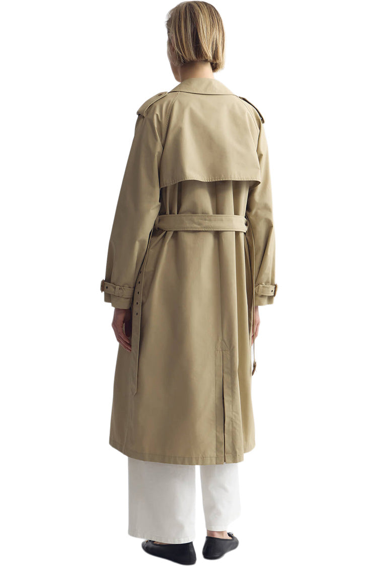 Nili Lotan Tanner Trench Coat in Khaki