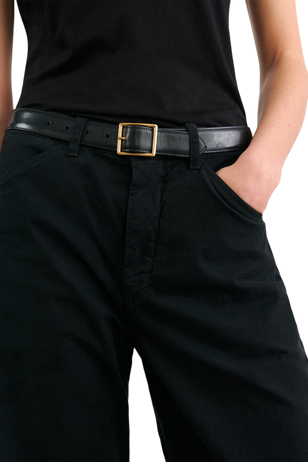 Nili Lotan Tribeca Pant in Jet Black