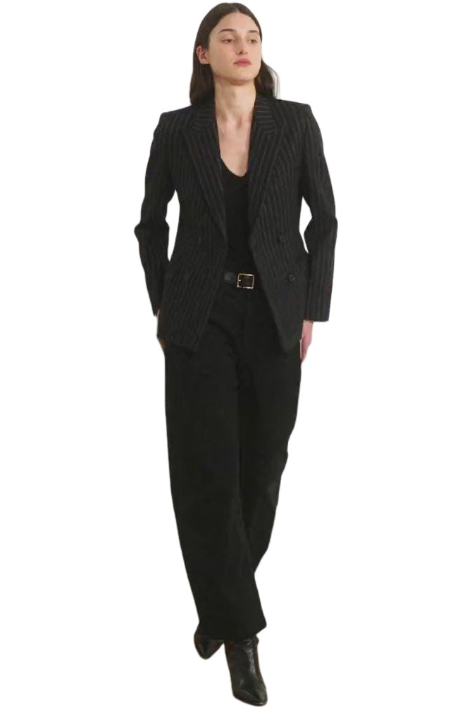 Nili Lotan Tribeca Pant in Jet Black