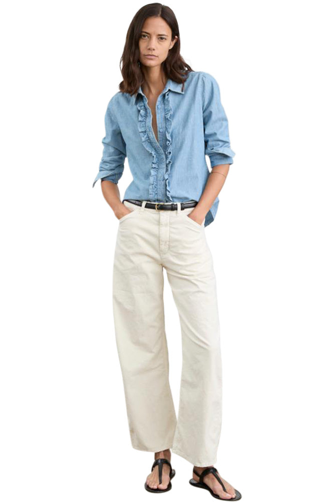 Nili Lotan Tribeca Pant in Stone
