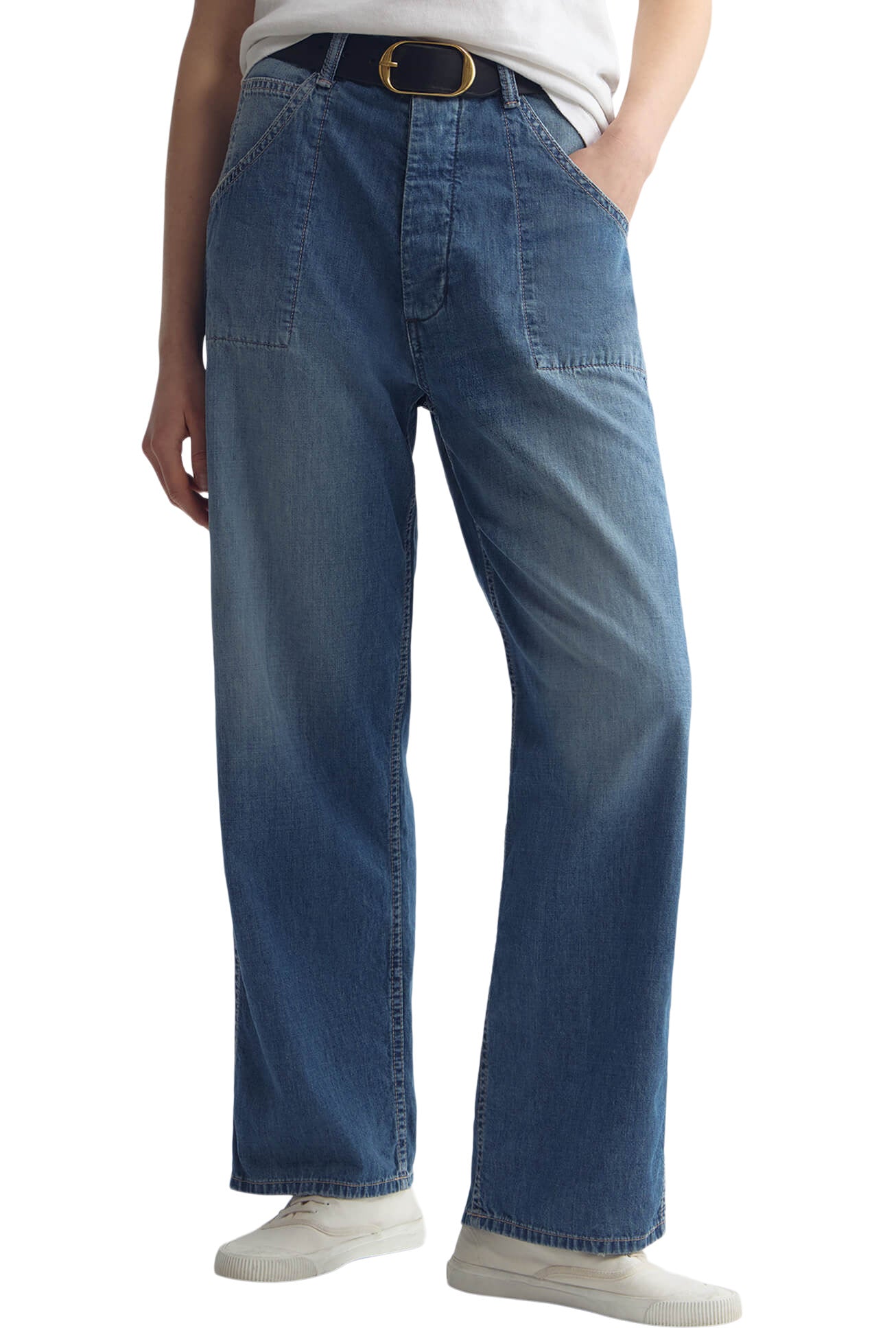 Nili Lotan Whitney Denim Pant in Delancy Wash
