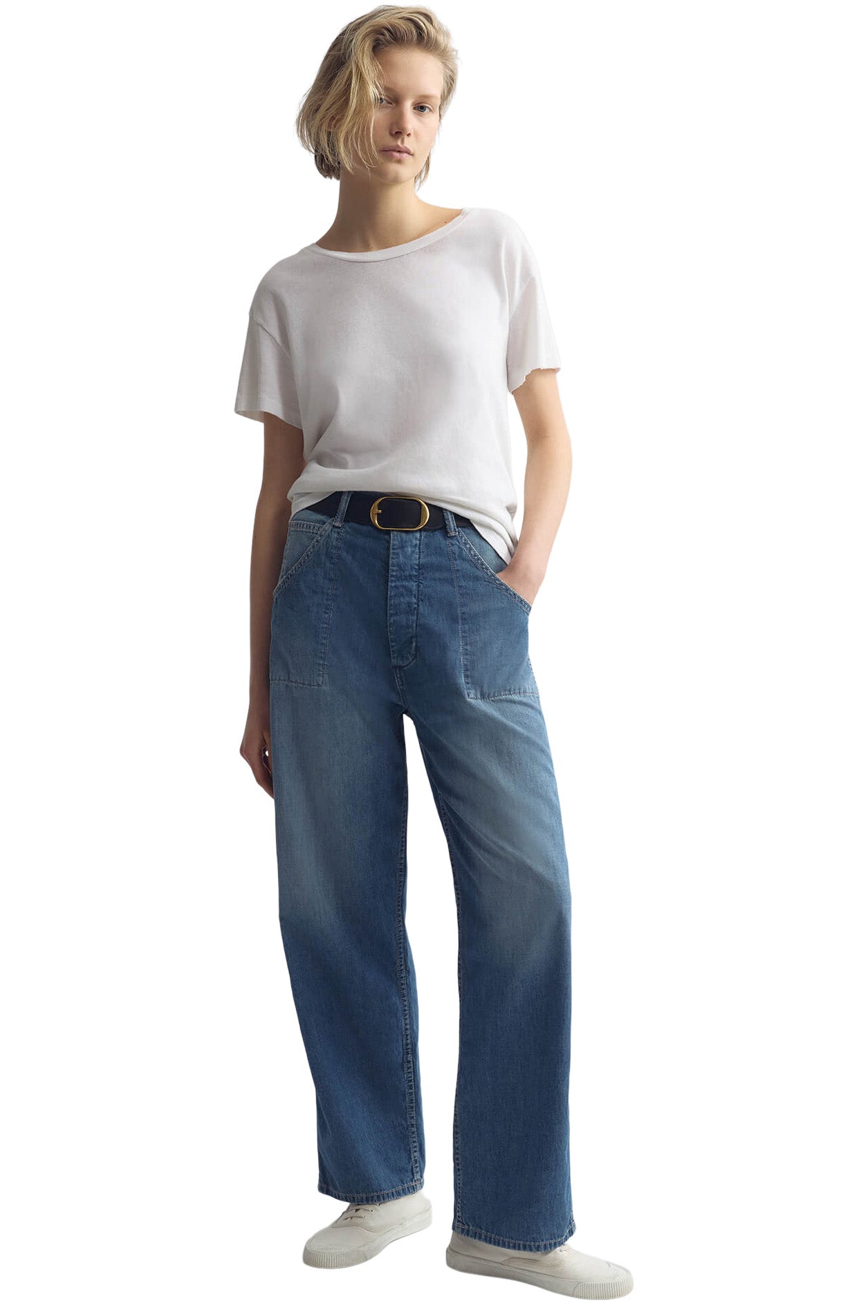 Nili Lotan Whitney Denim Pant in Delancy Wash